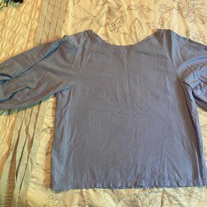 Ladies light blue casual top